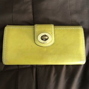 Coach Leather Trifold Wallet.